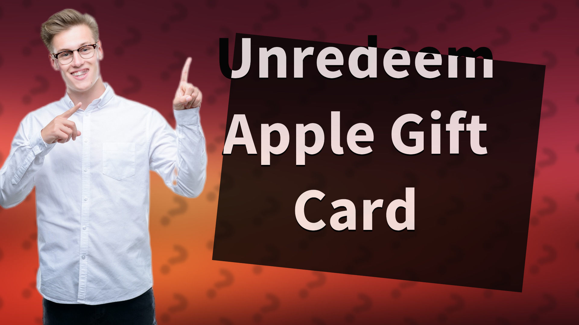 Unredeem Apple Gift Card