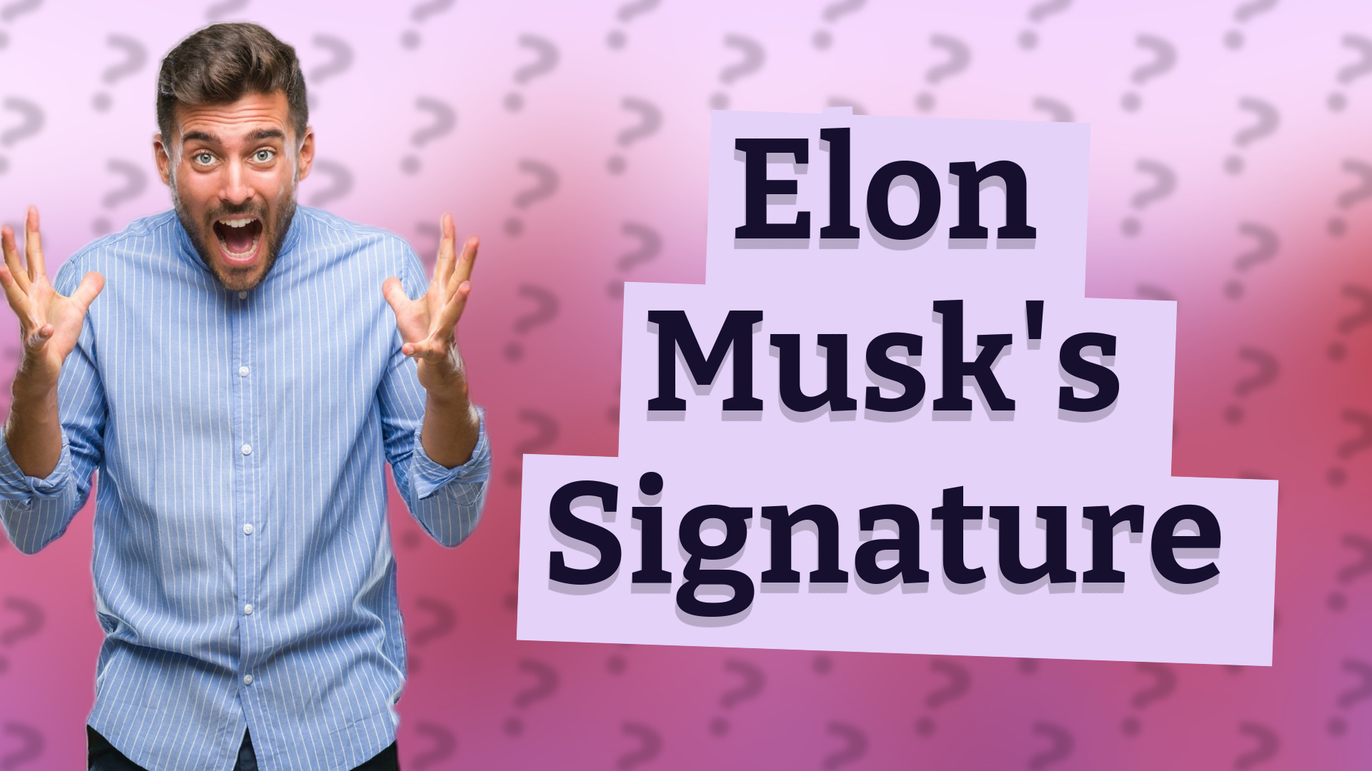Elon Musk's Signature
