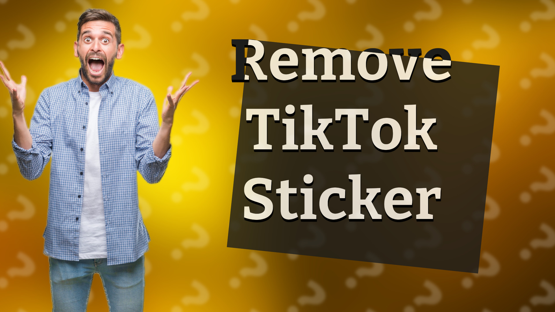 Remove TikTok Sticker