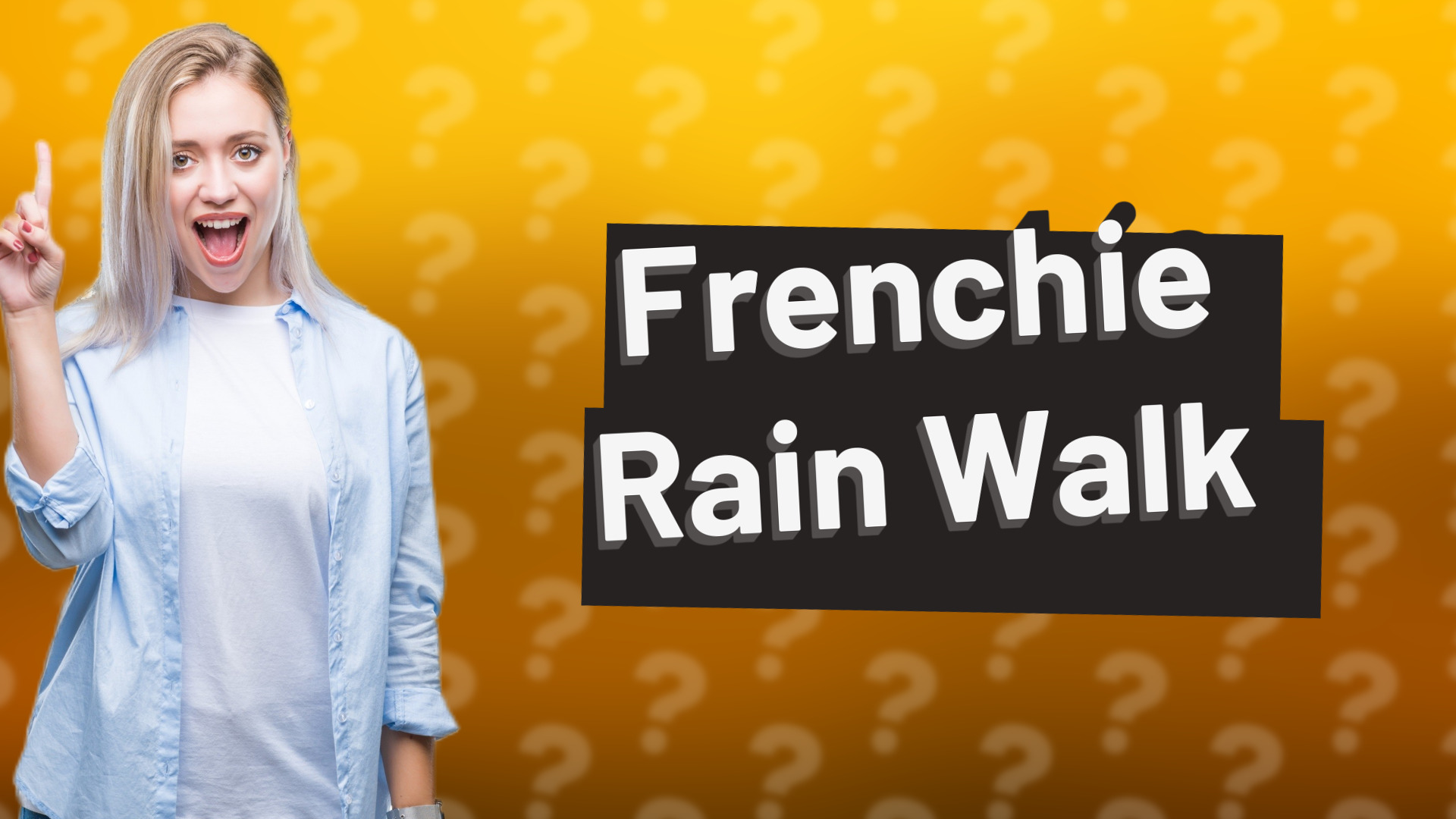 Frenchie Rain Walk