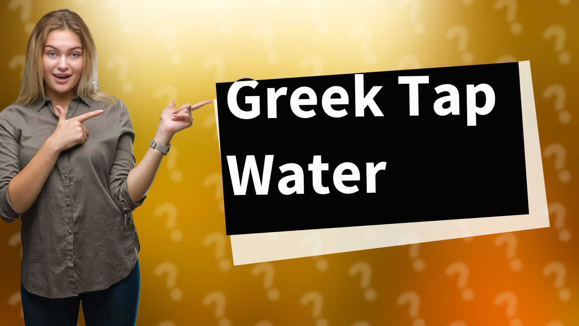 Greek Tap Water