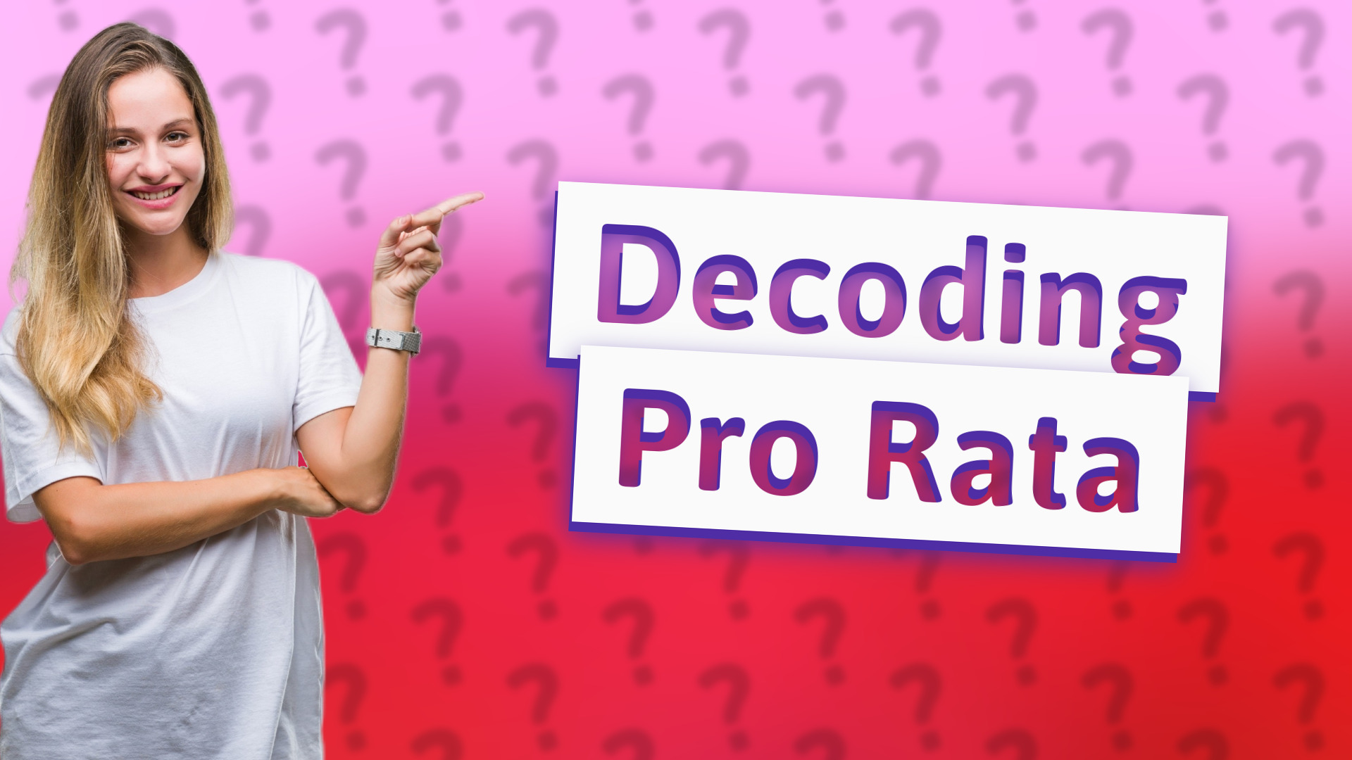 Decoding Pro Rata