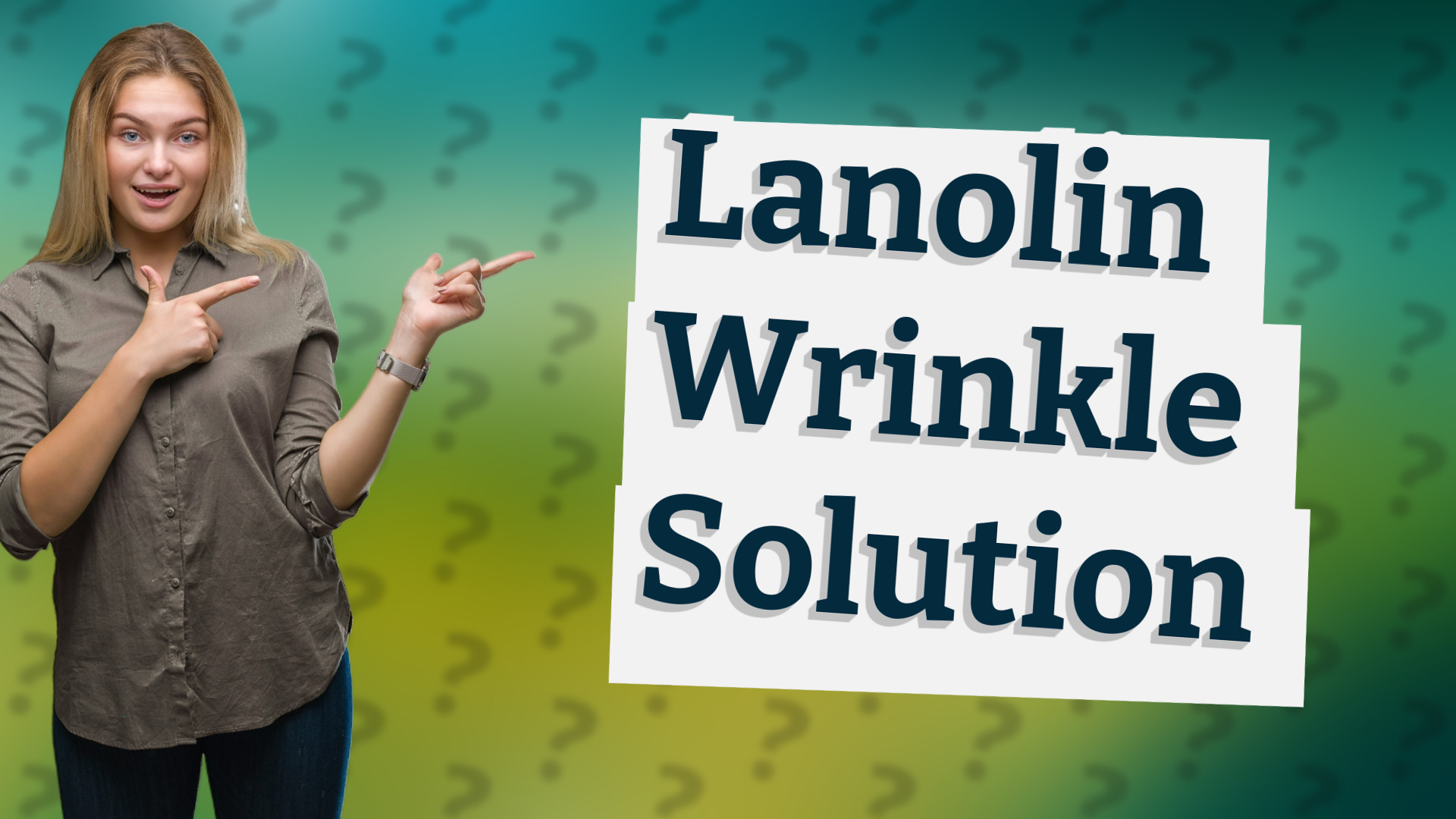 Lanolin Wrinkle Solution