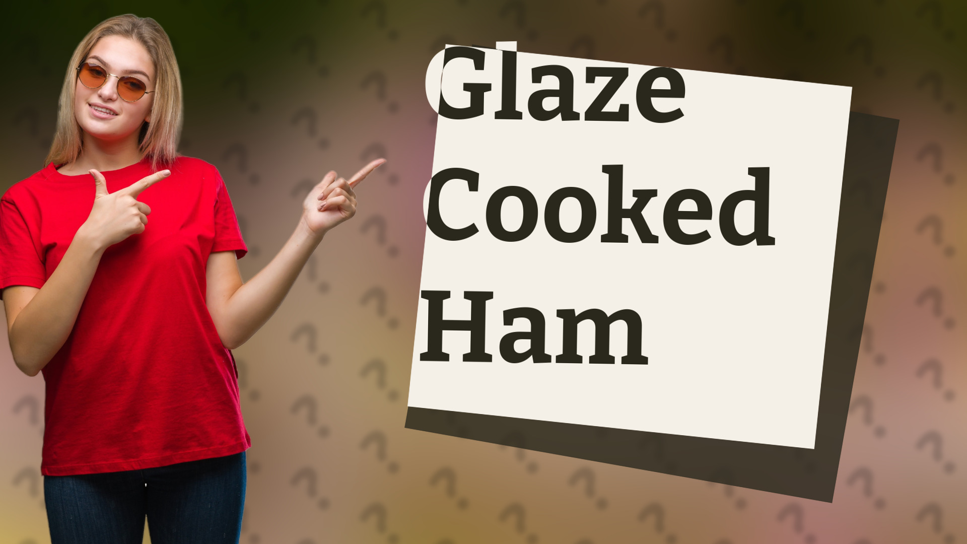 Glaze Cooked Ham