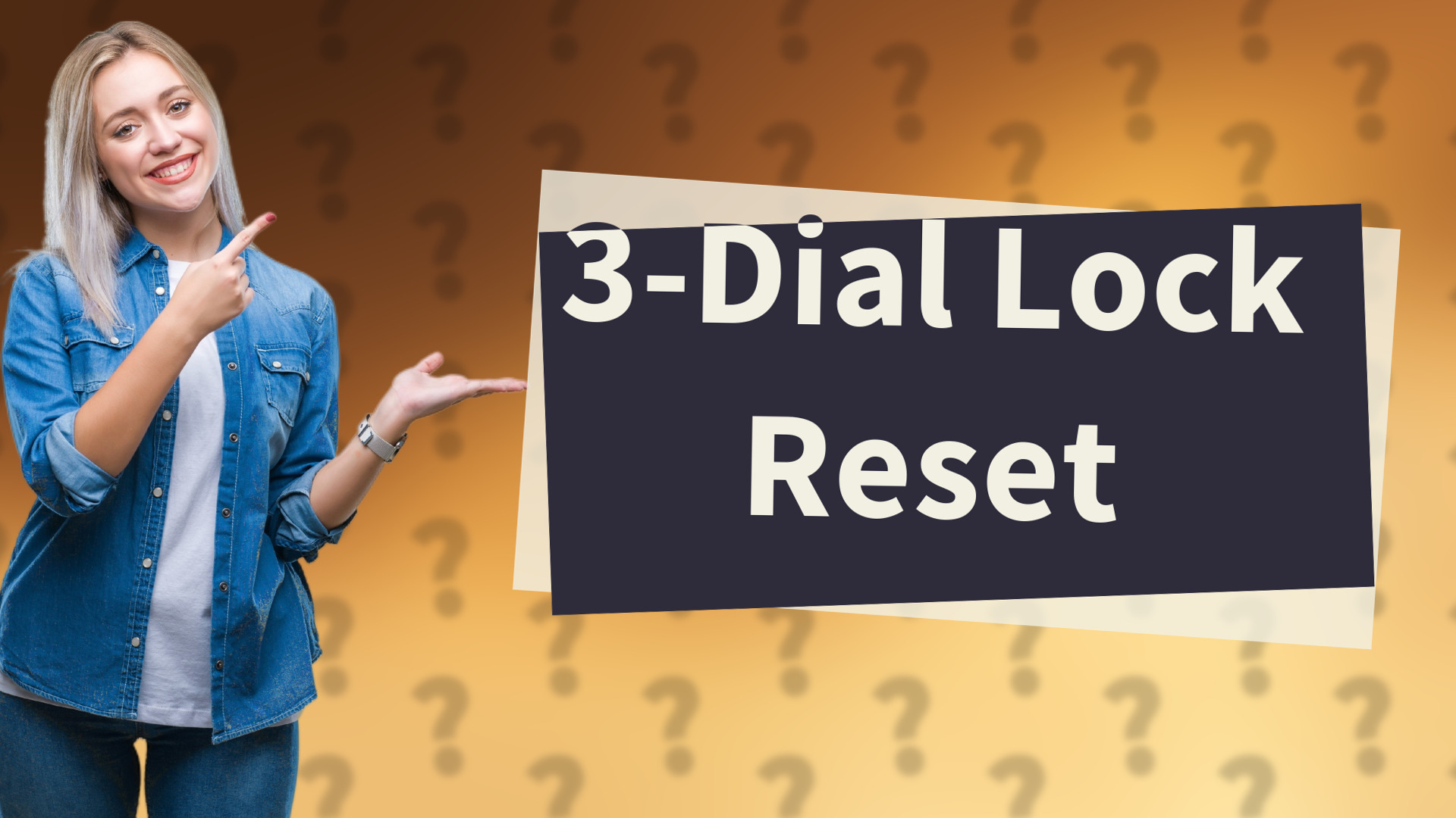 3-Dial Lock Reset