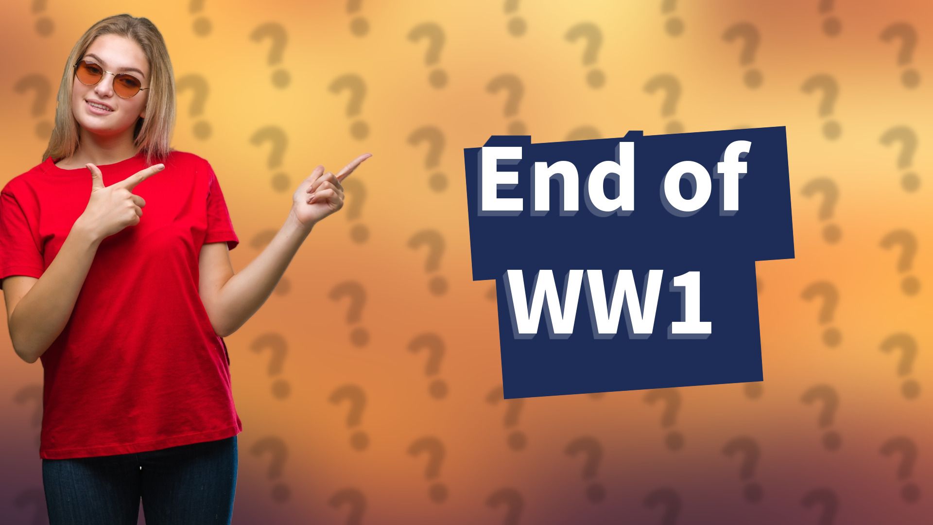 End of WW1