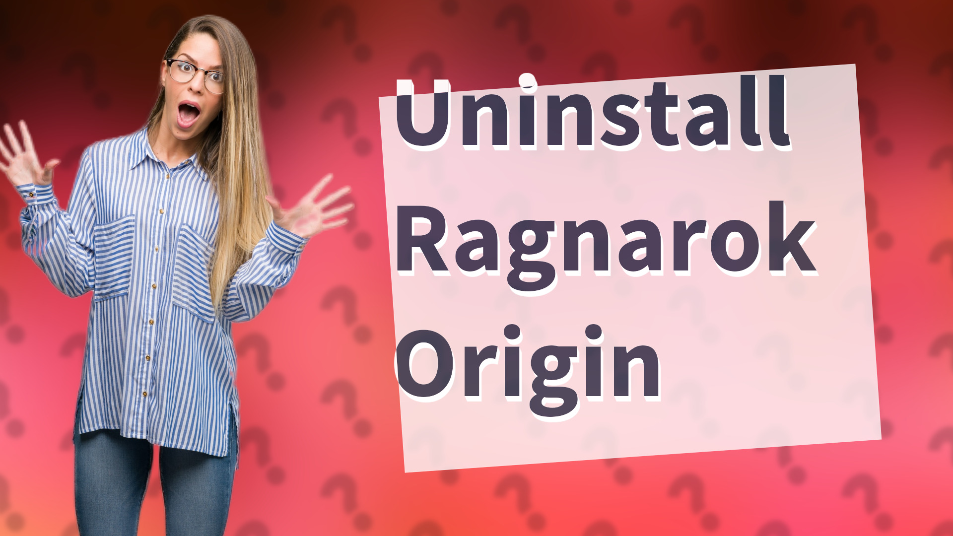 Uninstall Ragnarok Origin