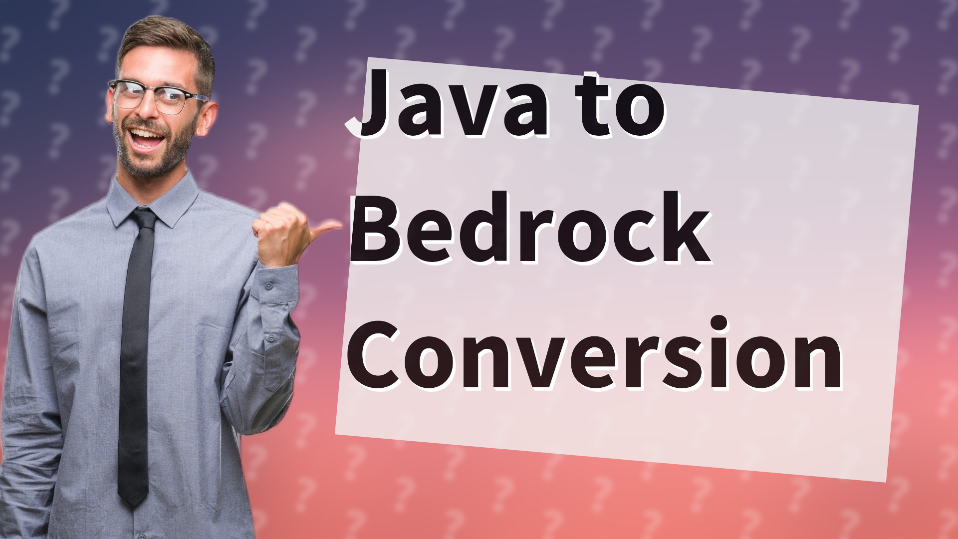 Java to Bedrock Conversion