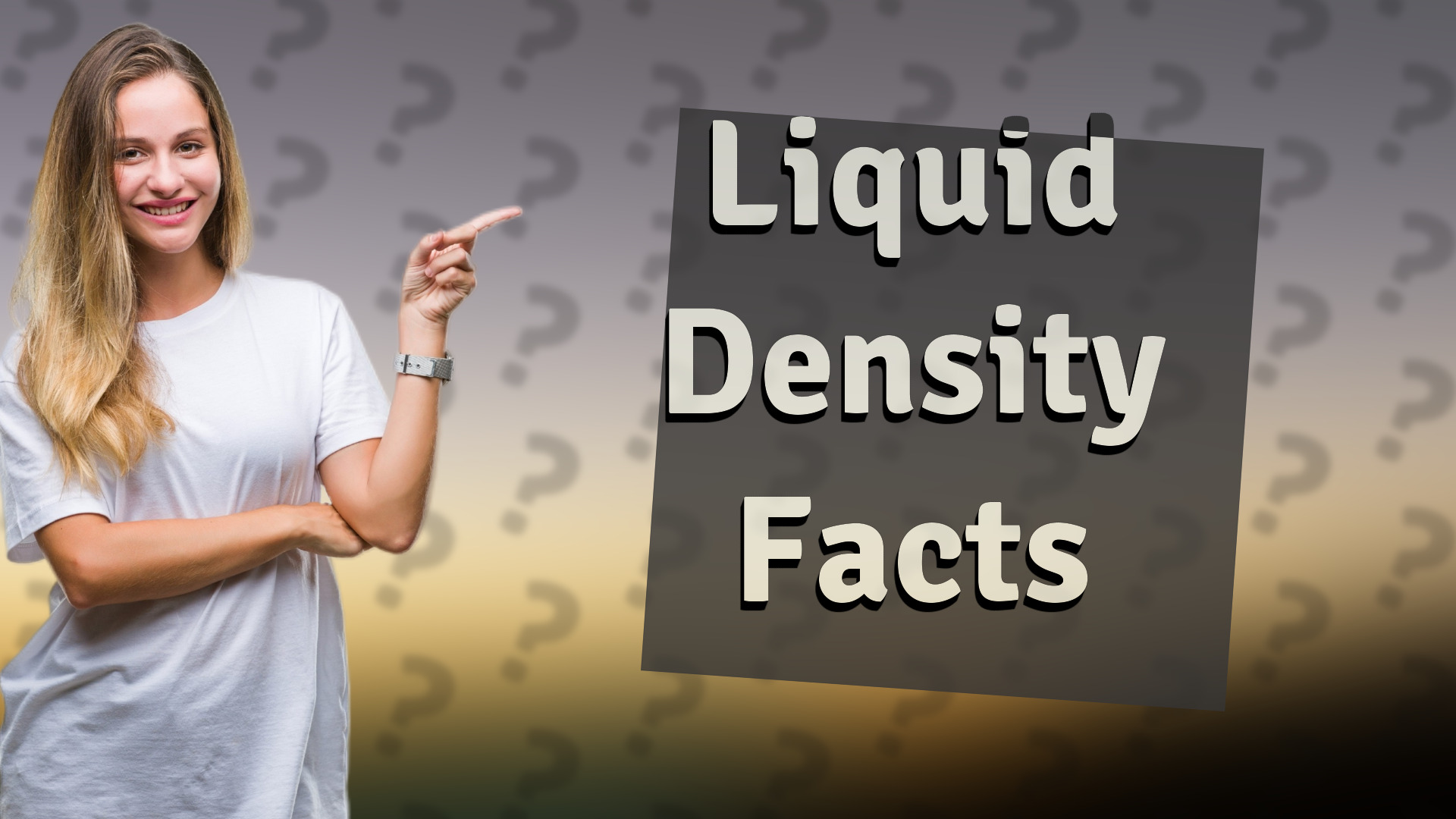 Liquid Density Facts