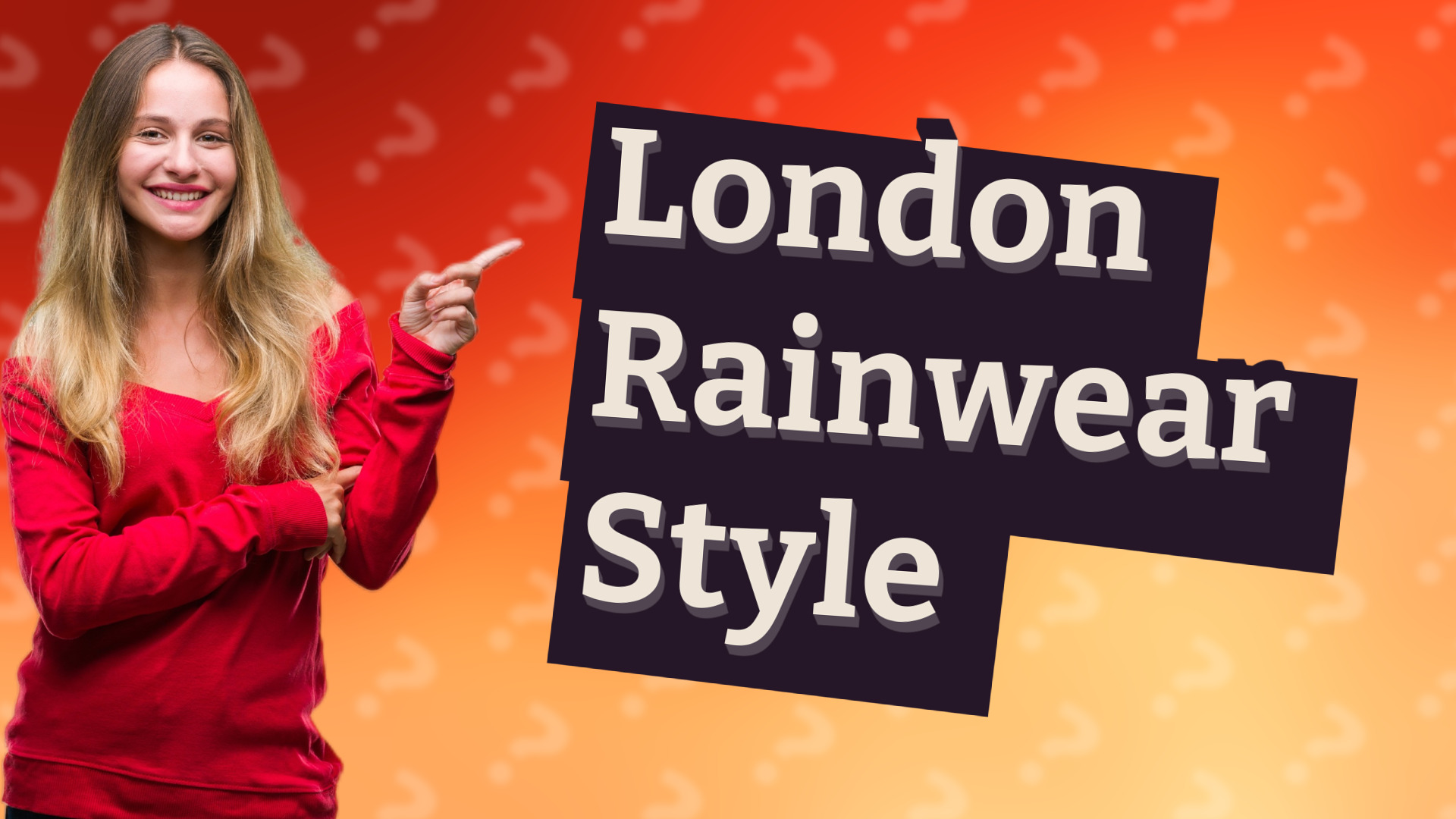 London Rainwear Style
