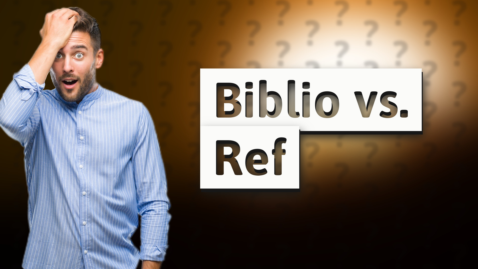 Biblio vs. Ref