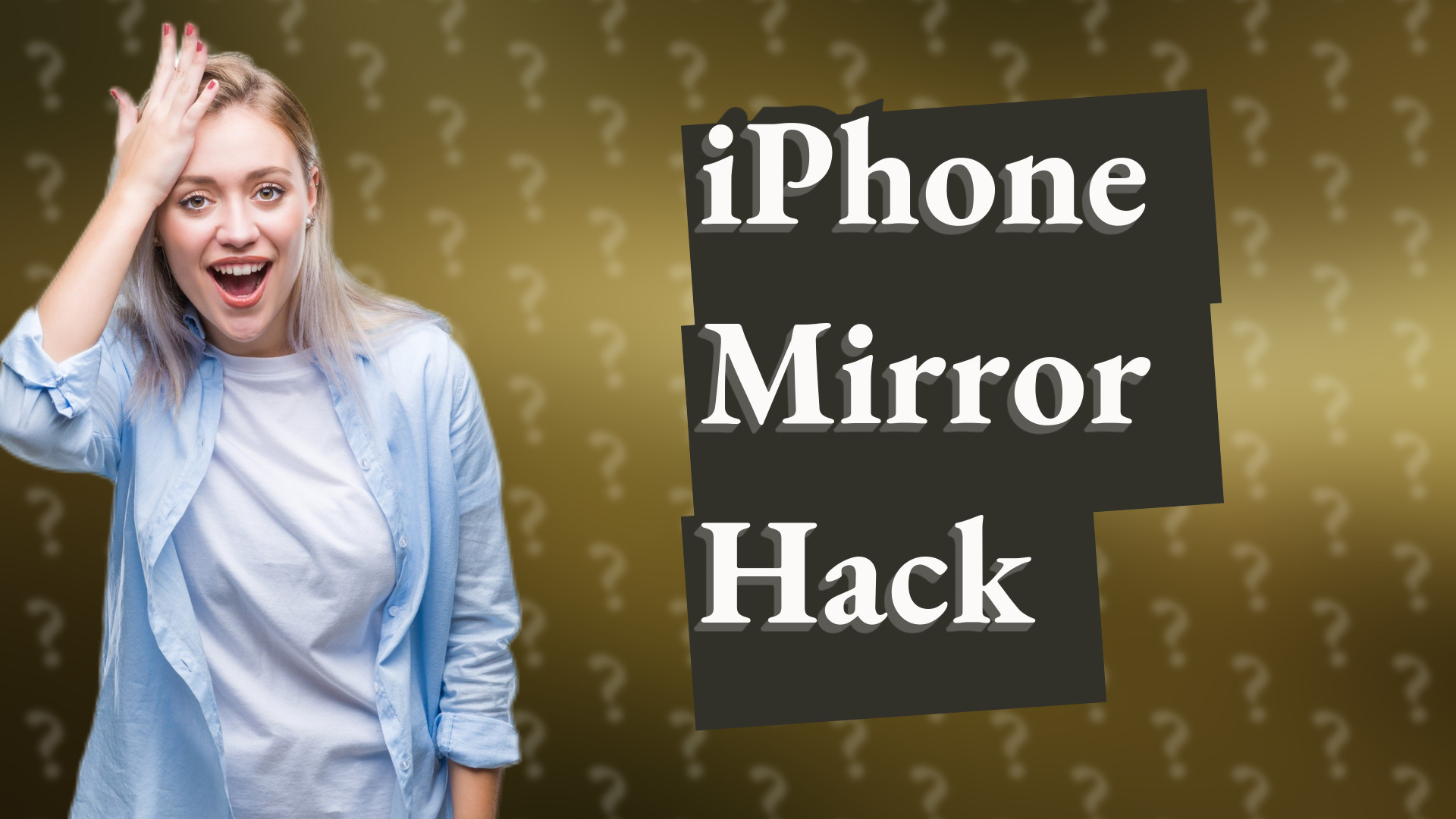 iPhone Mirror Hack