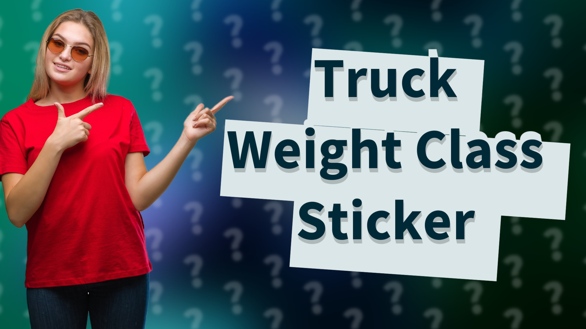 Truck Weight Class Sticker