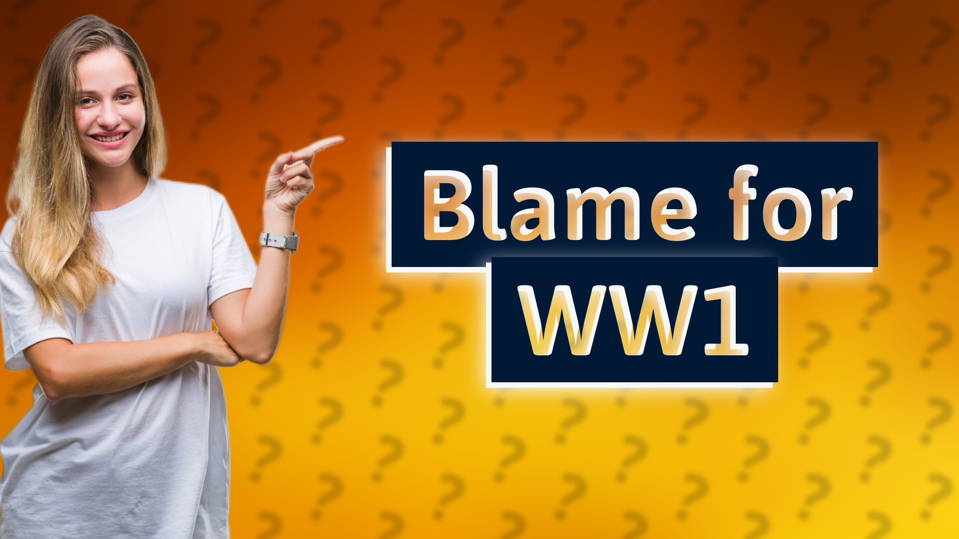Blame for WW1