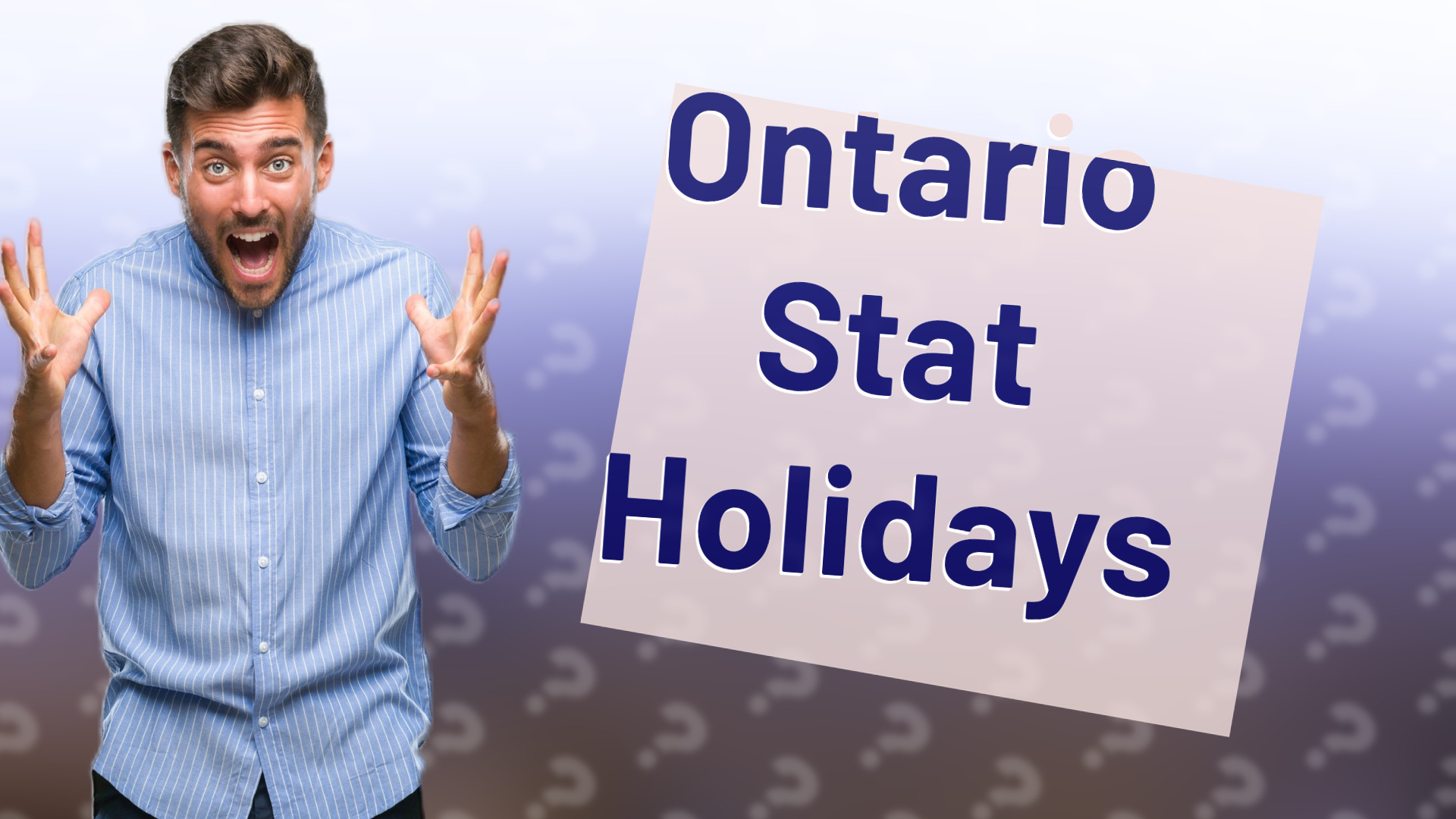 Ontario Stat Holidays