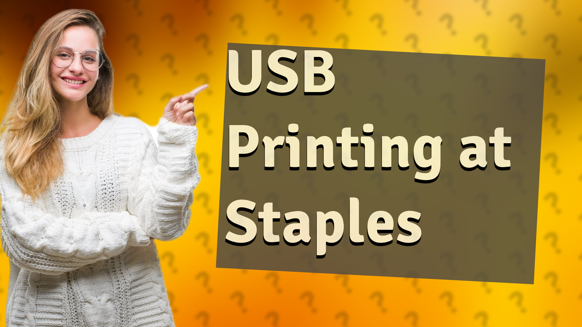 USB Printing at Staples