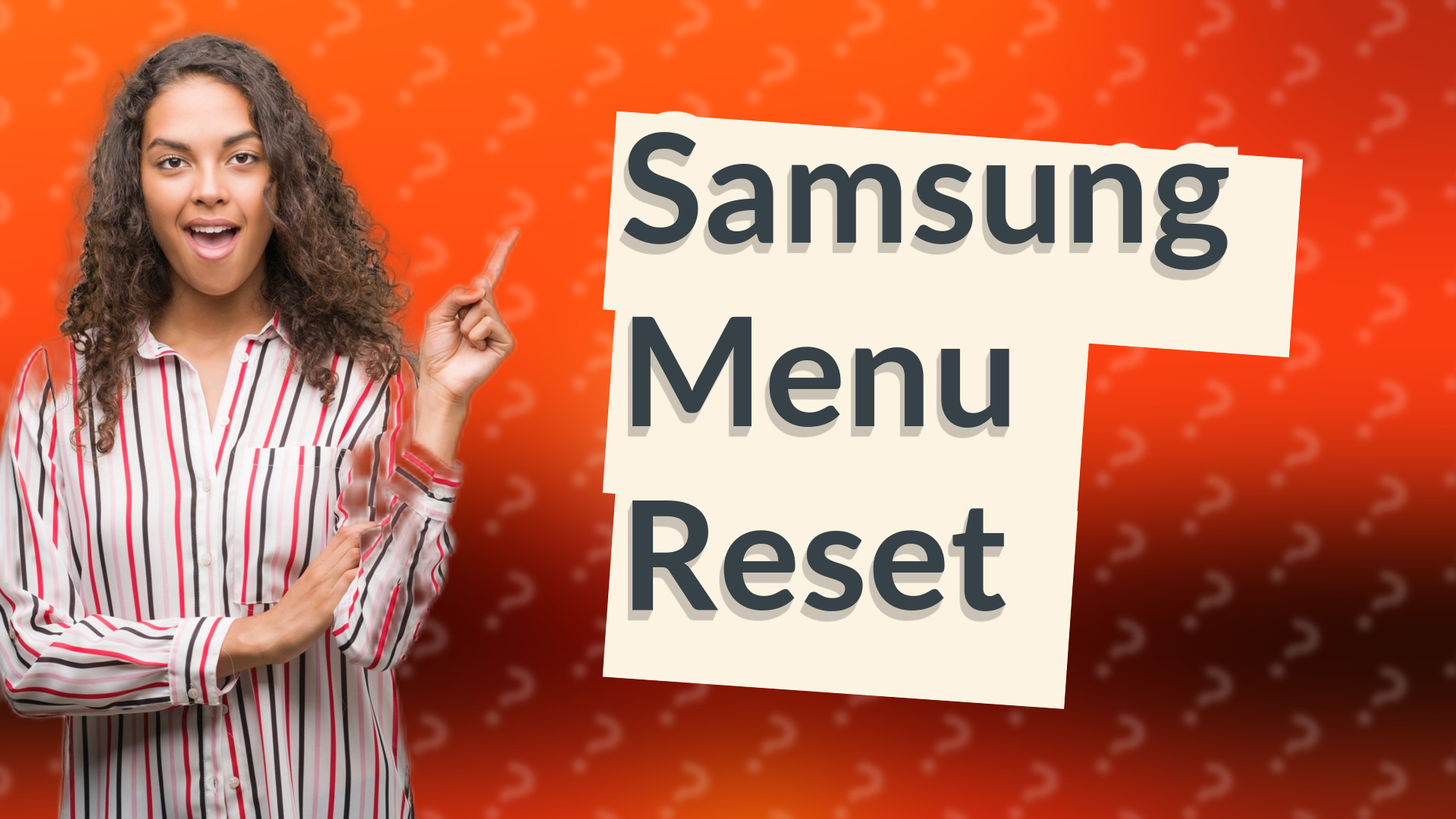 Samsung Menu Reset