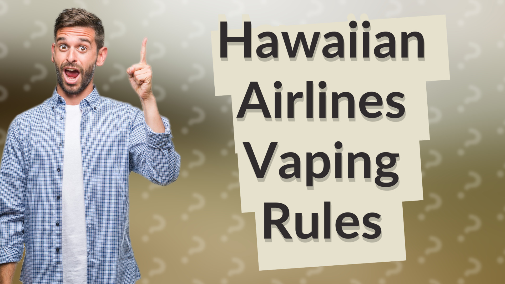 Hawaiian Airlines Vaping Rules