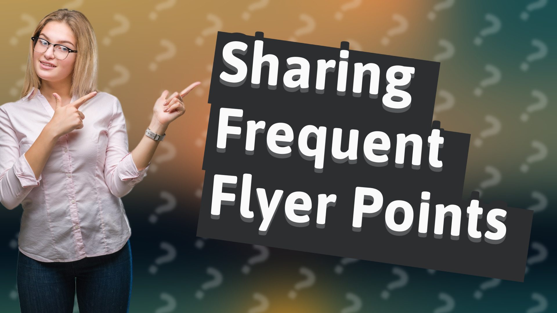 Sharing Frequent Flyer Points