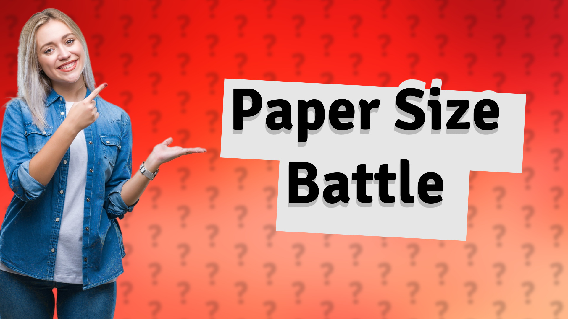 Paper Size Battle