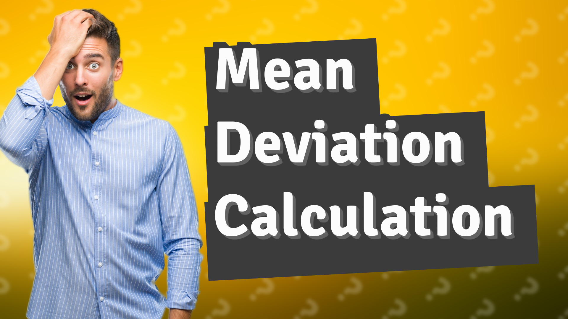 Mean Deviation Calculation