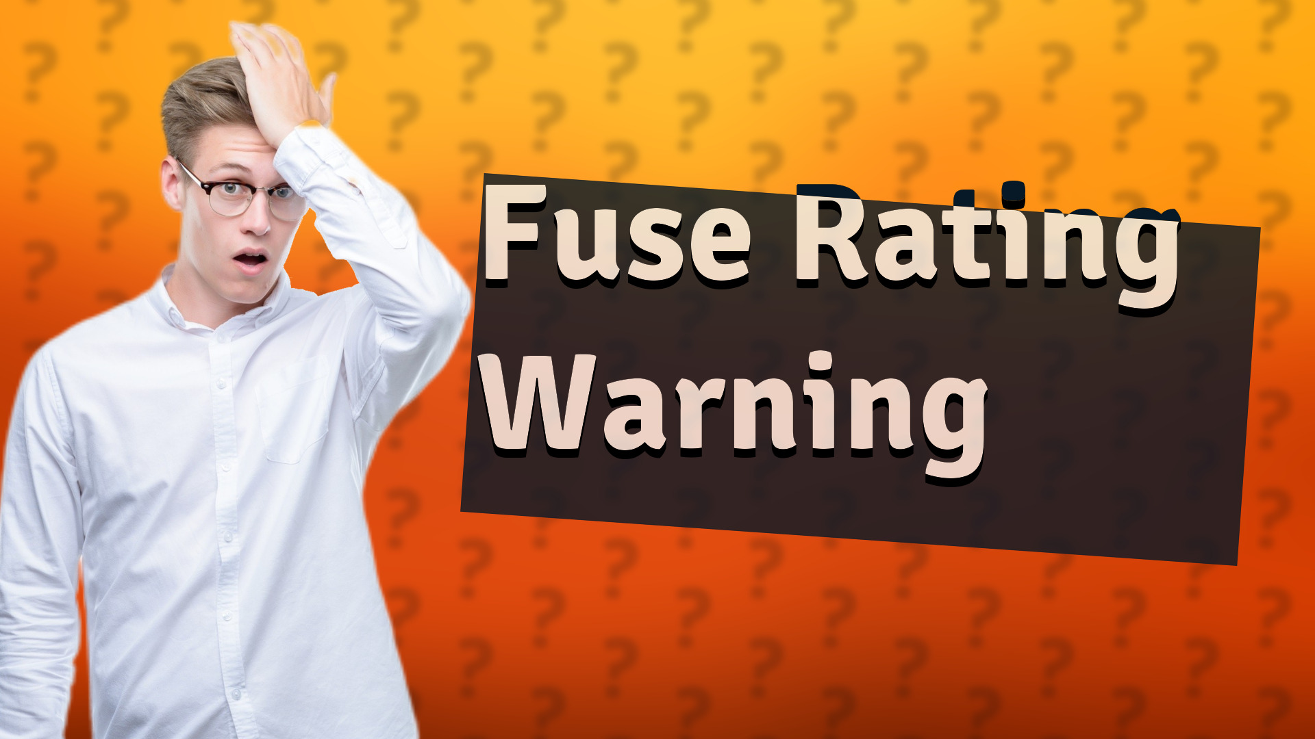 Fuse Rating Warning