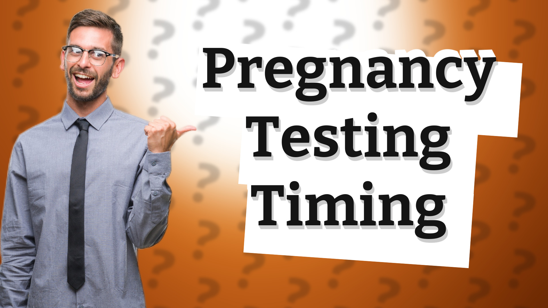 Pregnancy Testing Timing