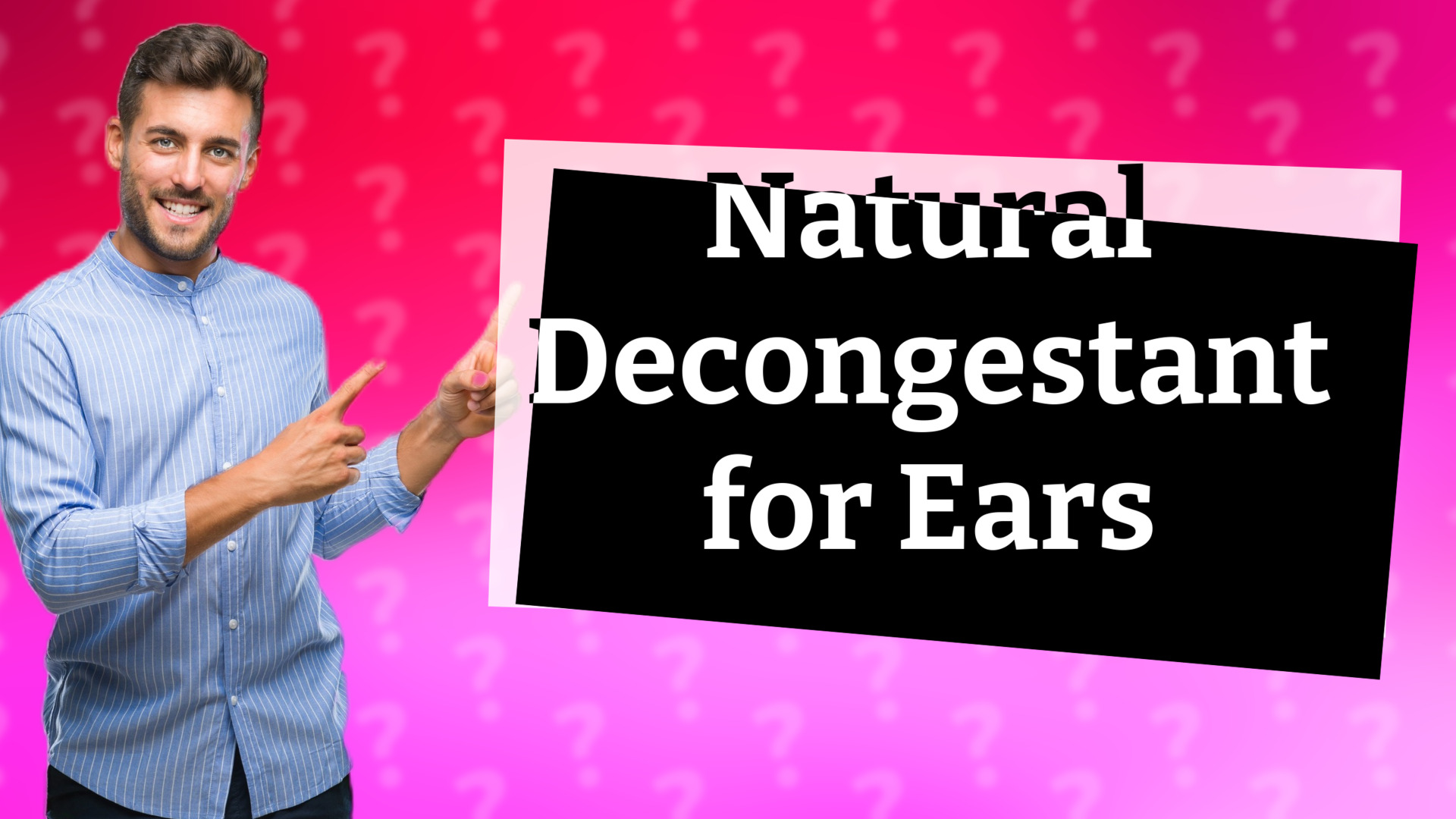 Natural Decongestant for Ears