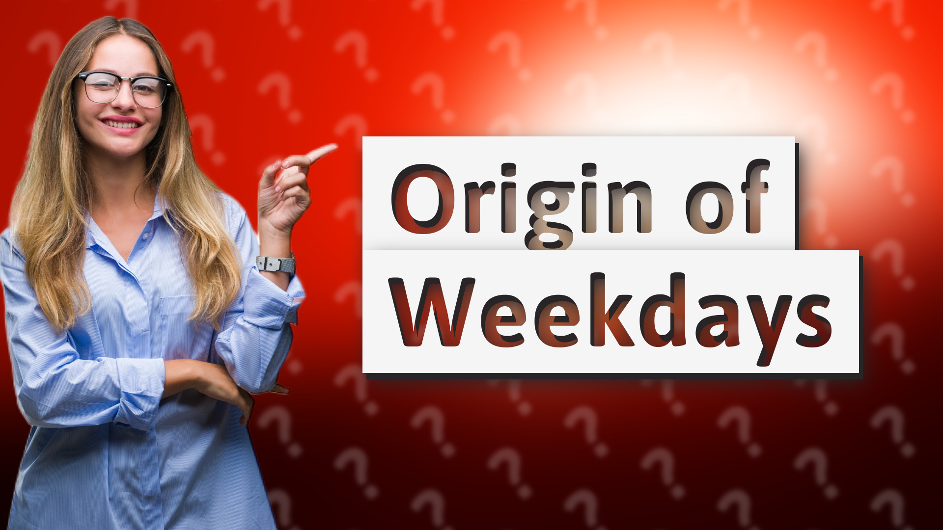 Origin of Weekdays