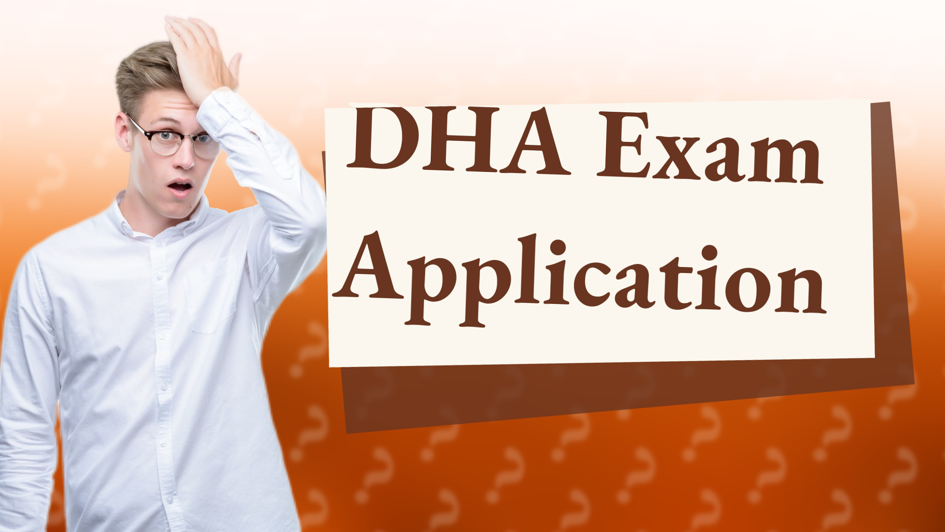 DHA Exam Application