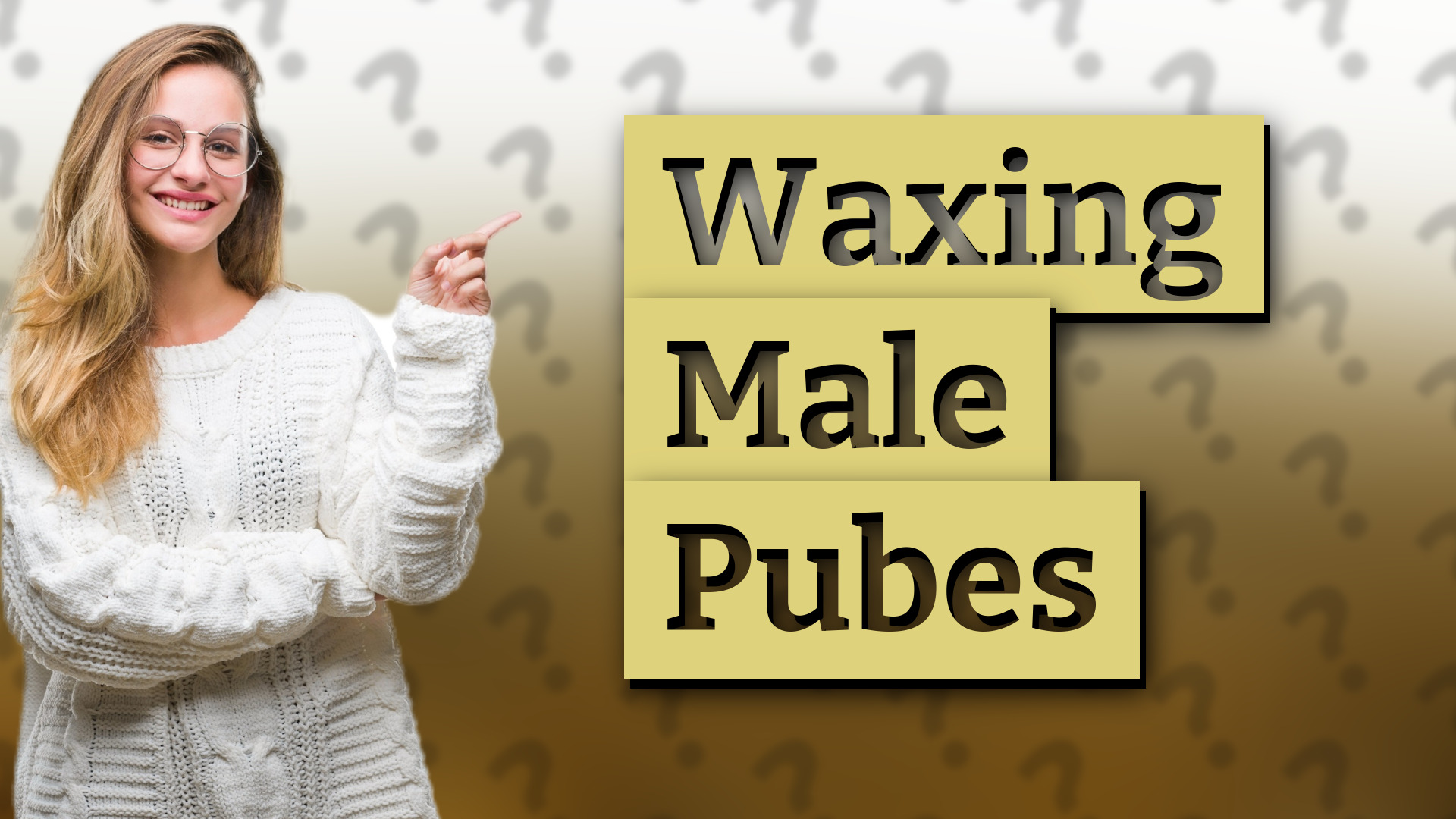 Waxing Male Pubes