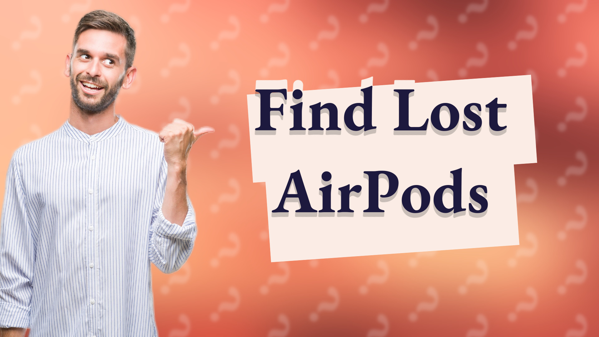 Find Lost AirPods