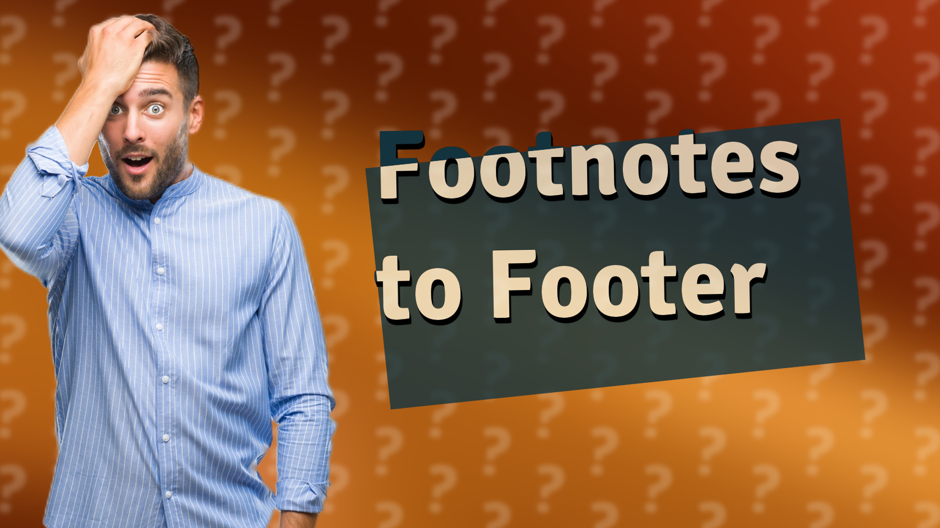 Footnotes to Footer