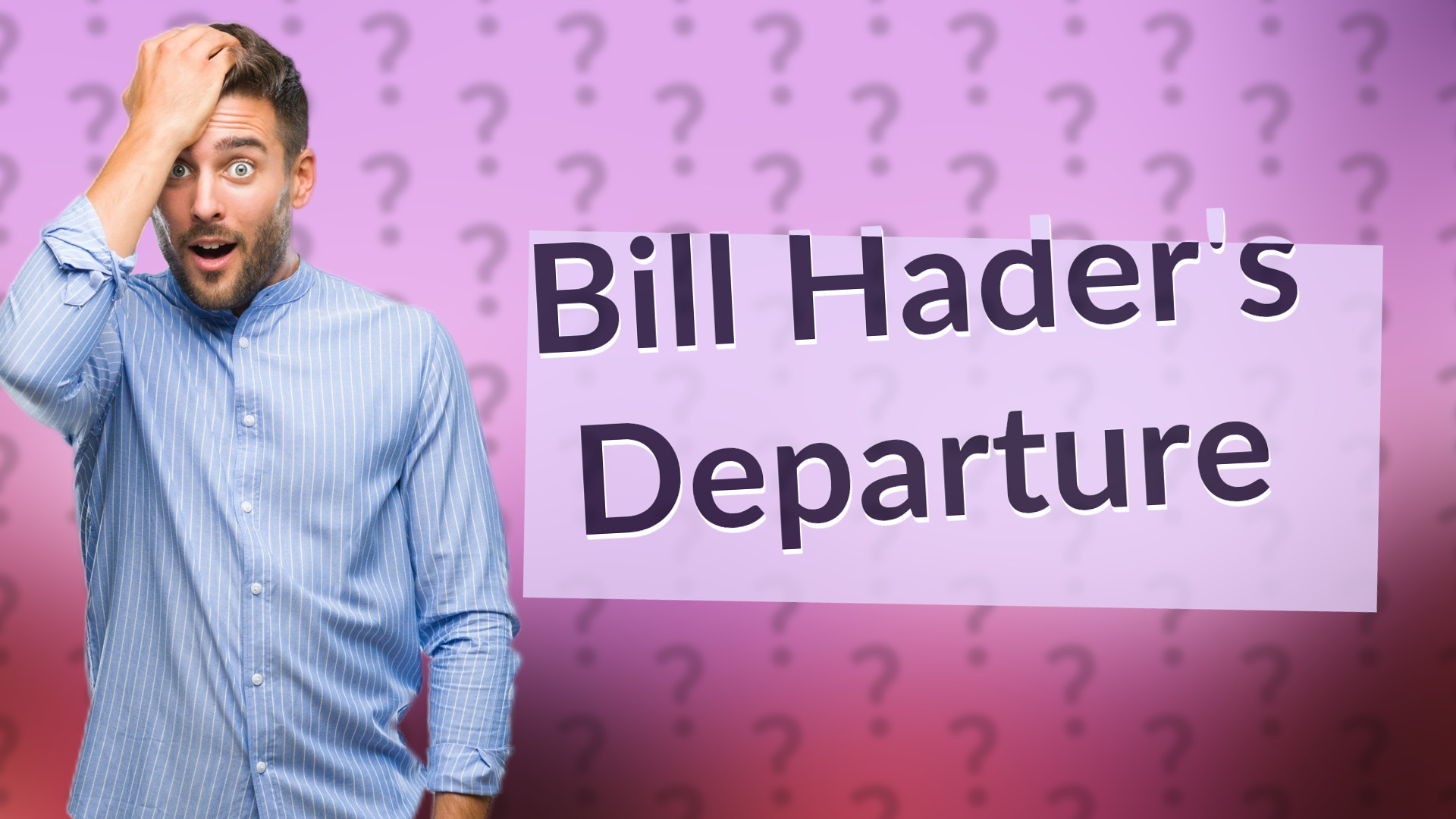 Bill Hader's Departure