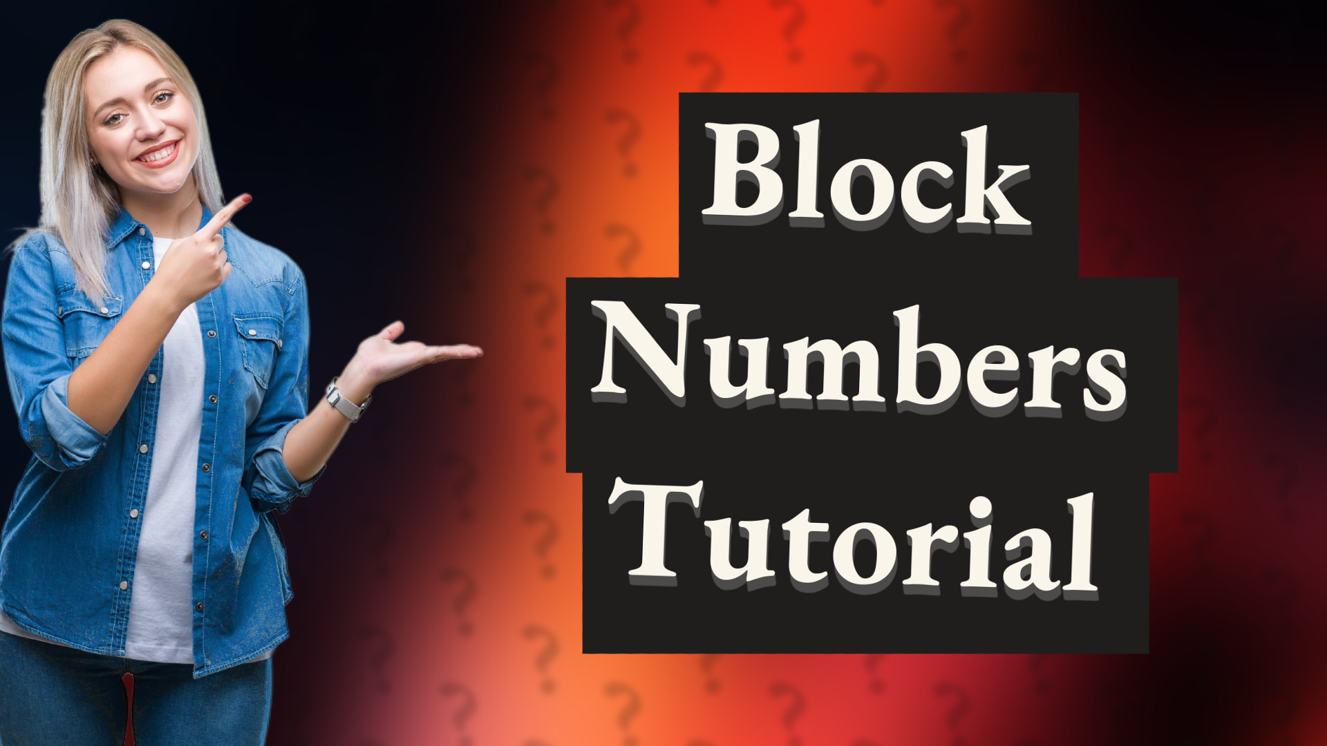 Block Numbers Tutorial