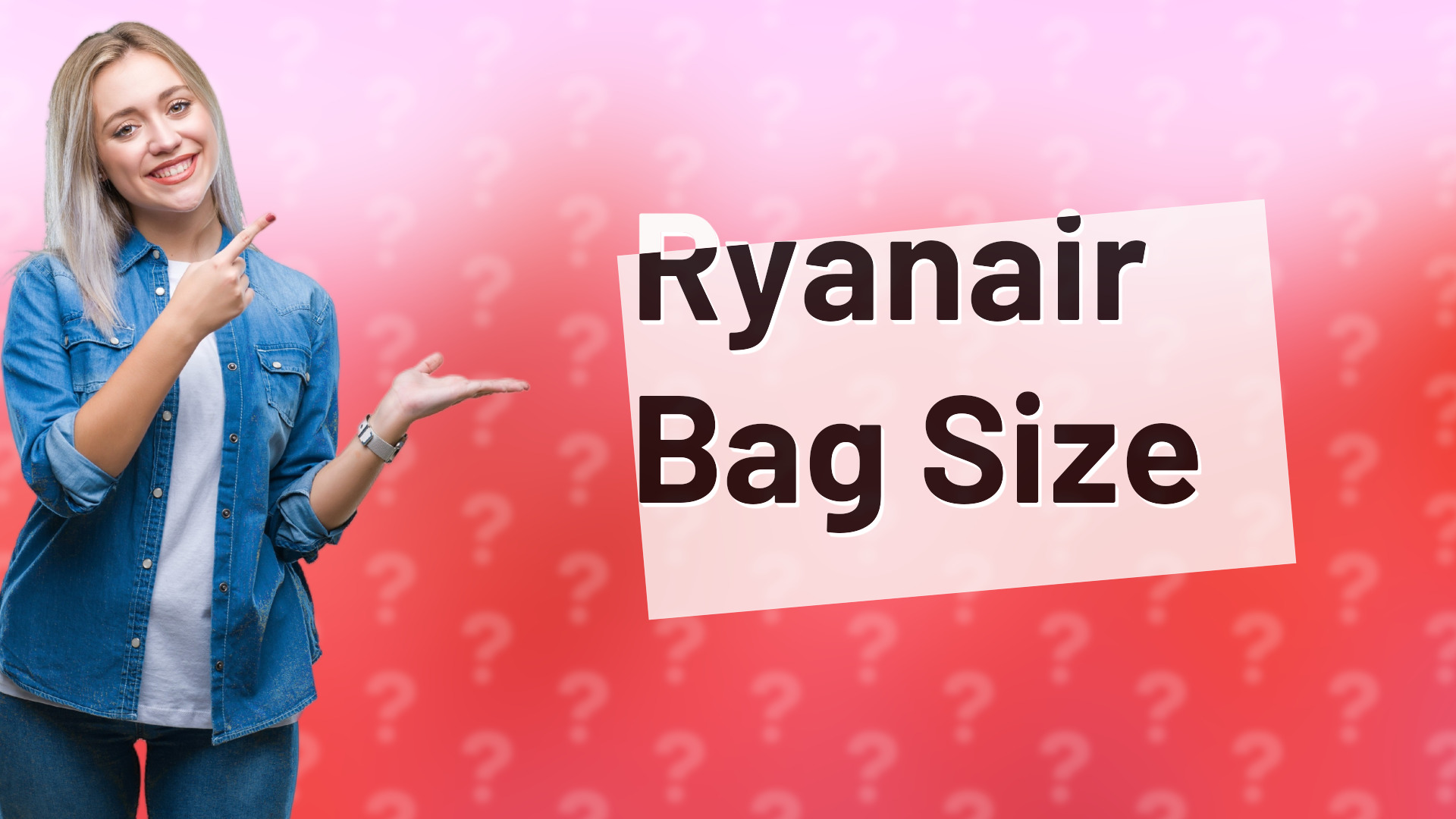 Ryanair Bag Size