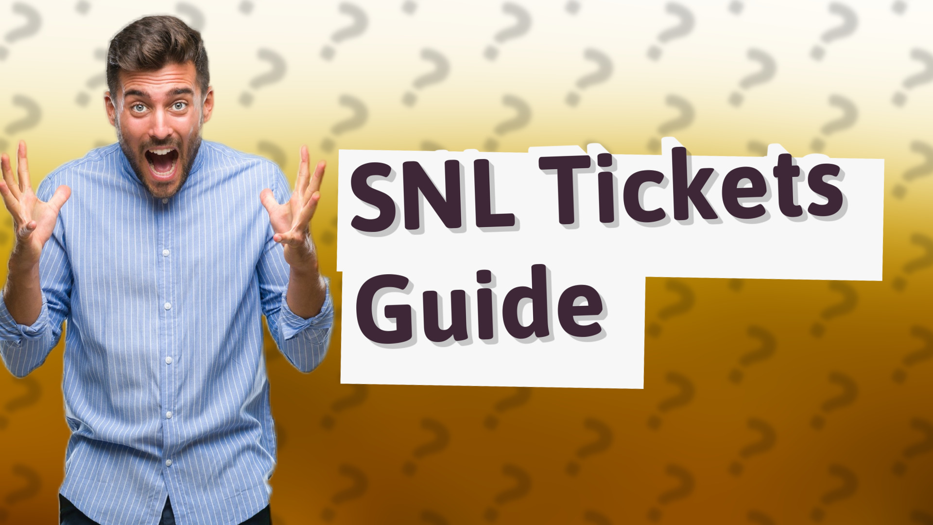 SNL Tickets Guide