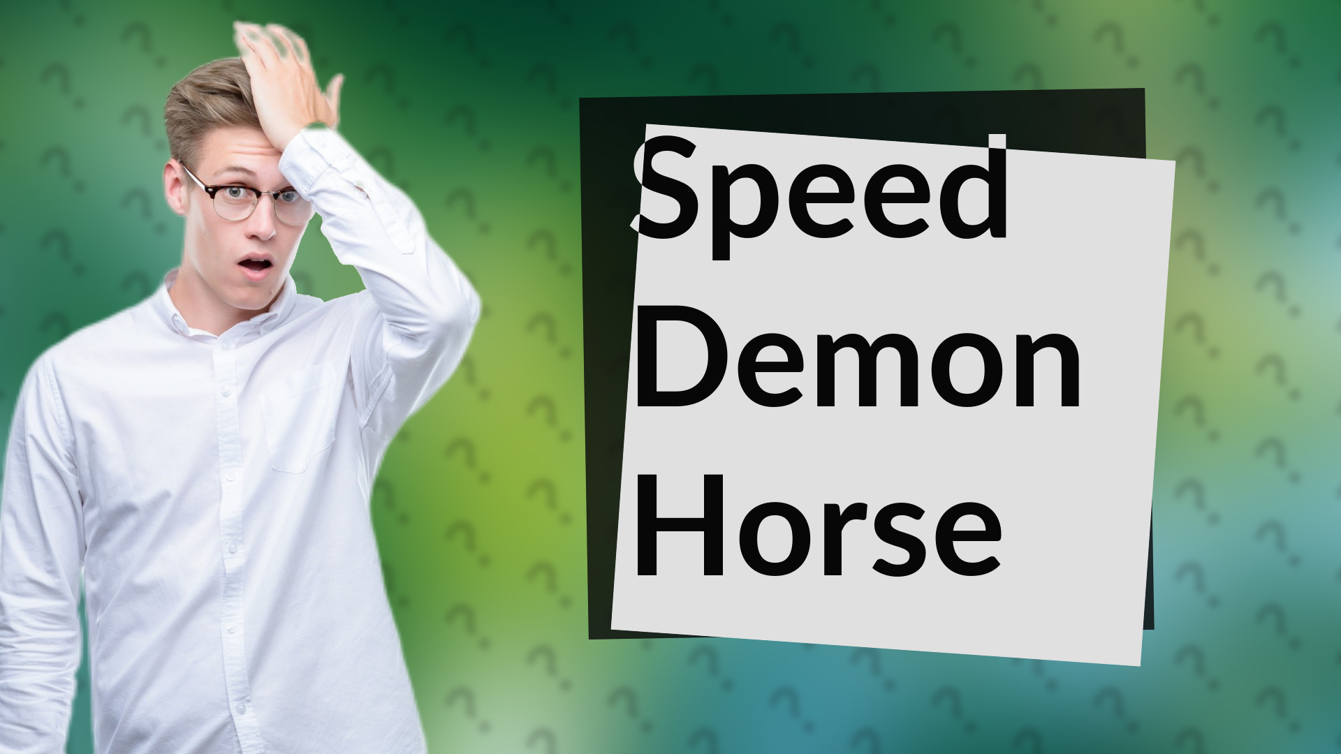 Speed Demon Horse