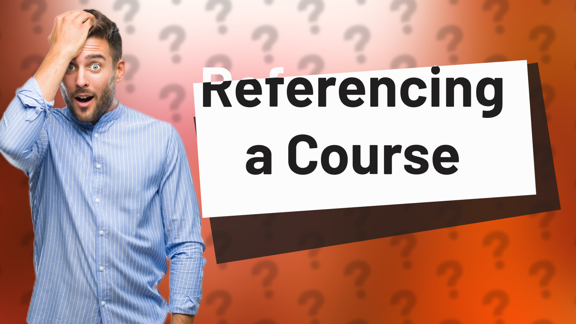 Referencing a Course