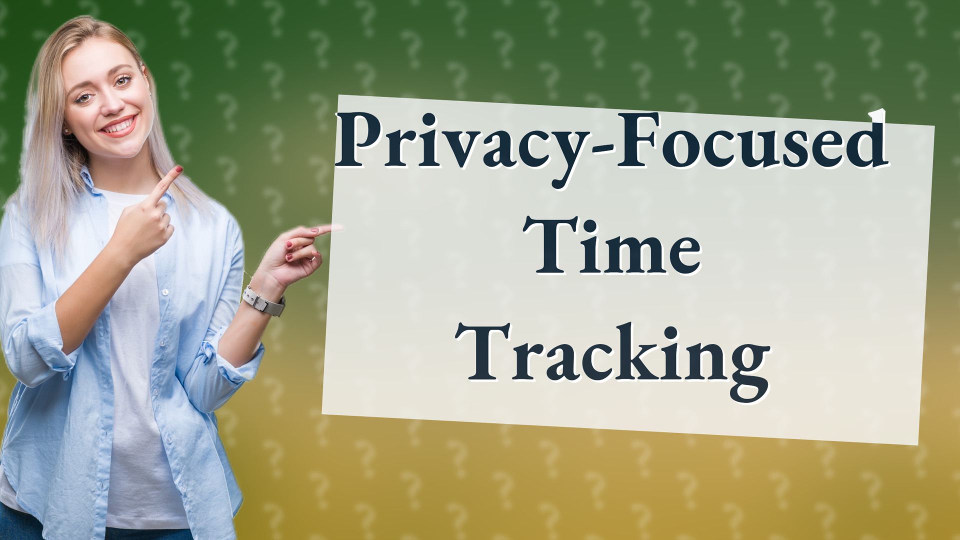 Privacy-Focused Time Tracking