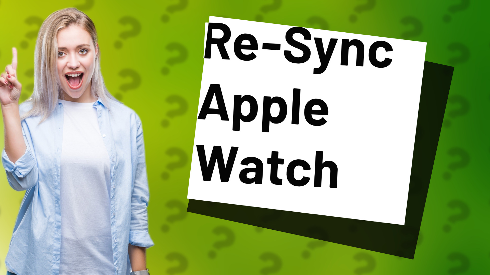 Re-Sync Apple Watch