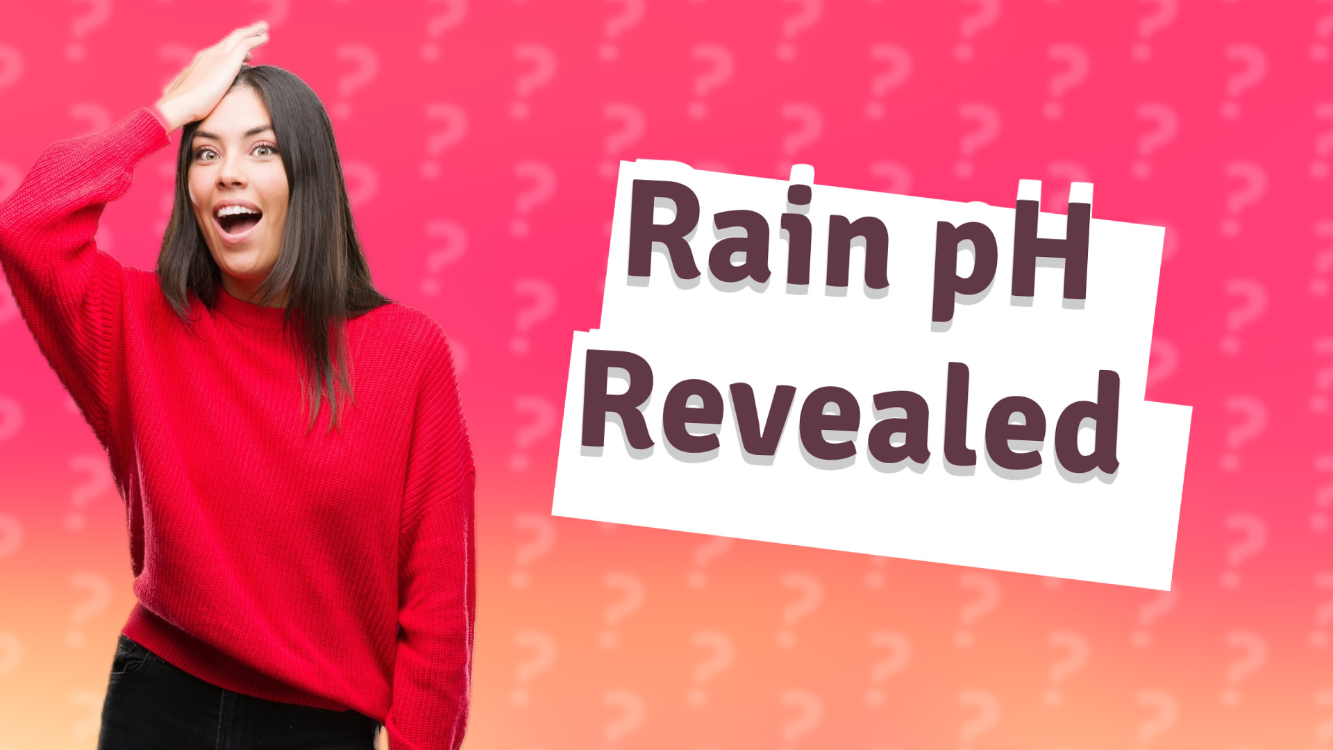 Rain pH Revealed