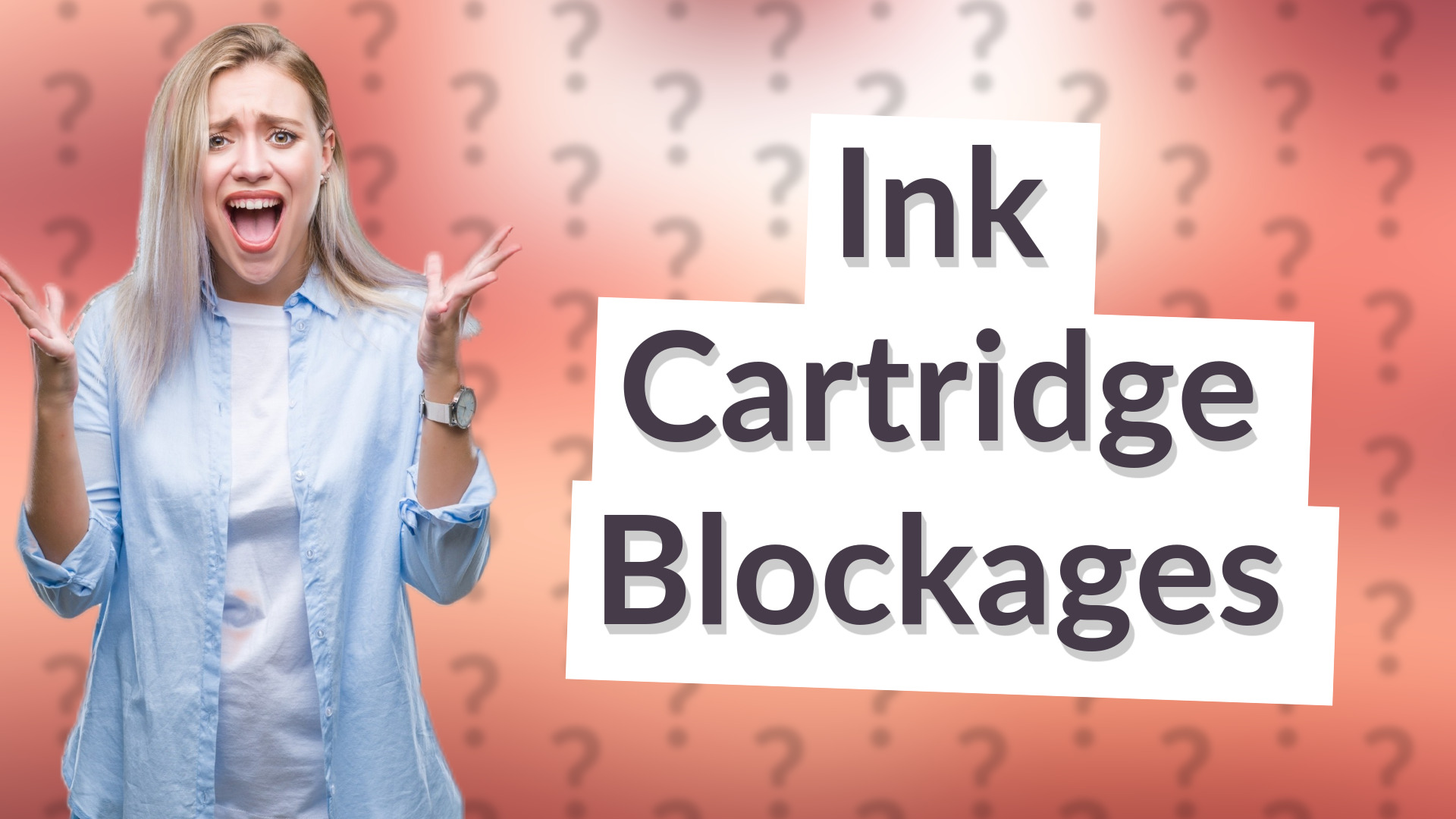 Ink Cartridge Blockages