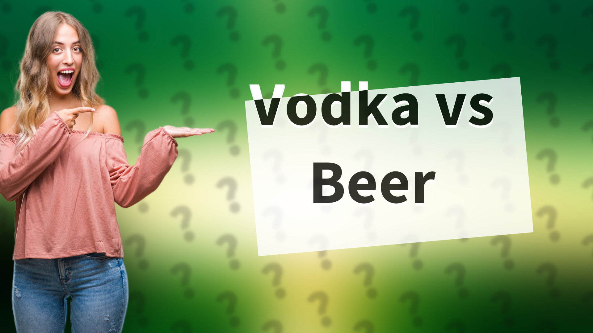 Vodka vs Beer