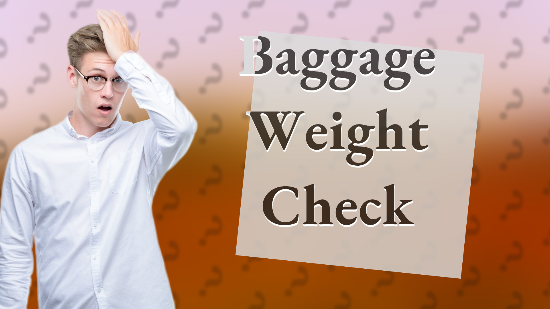 Baggage Weight Check
