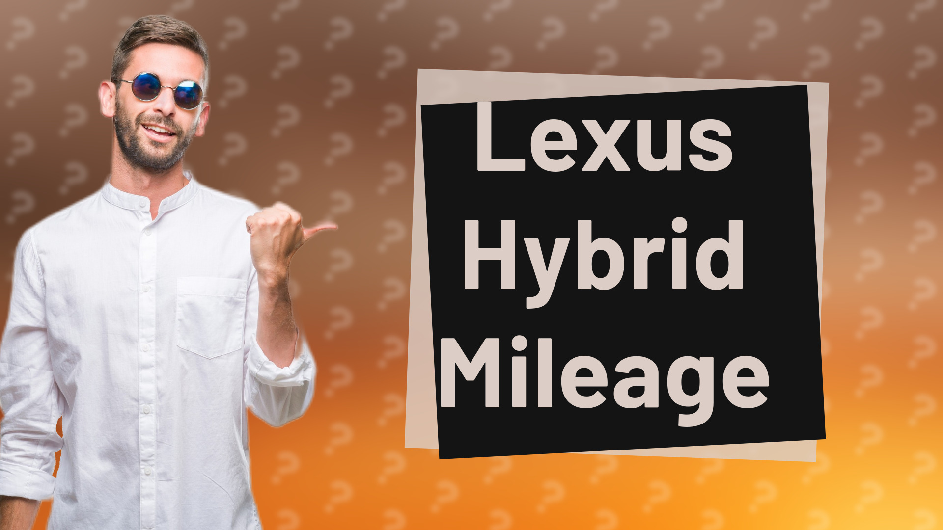 Lexus Hybrid Mileage