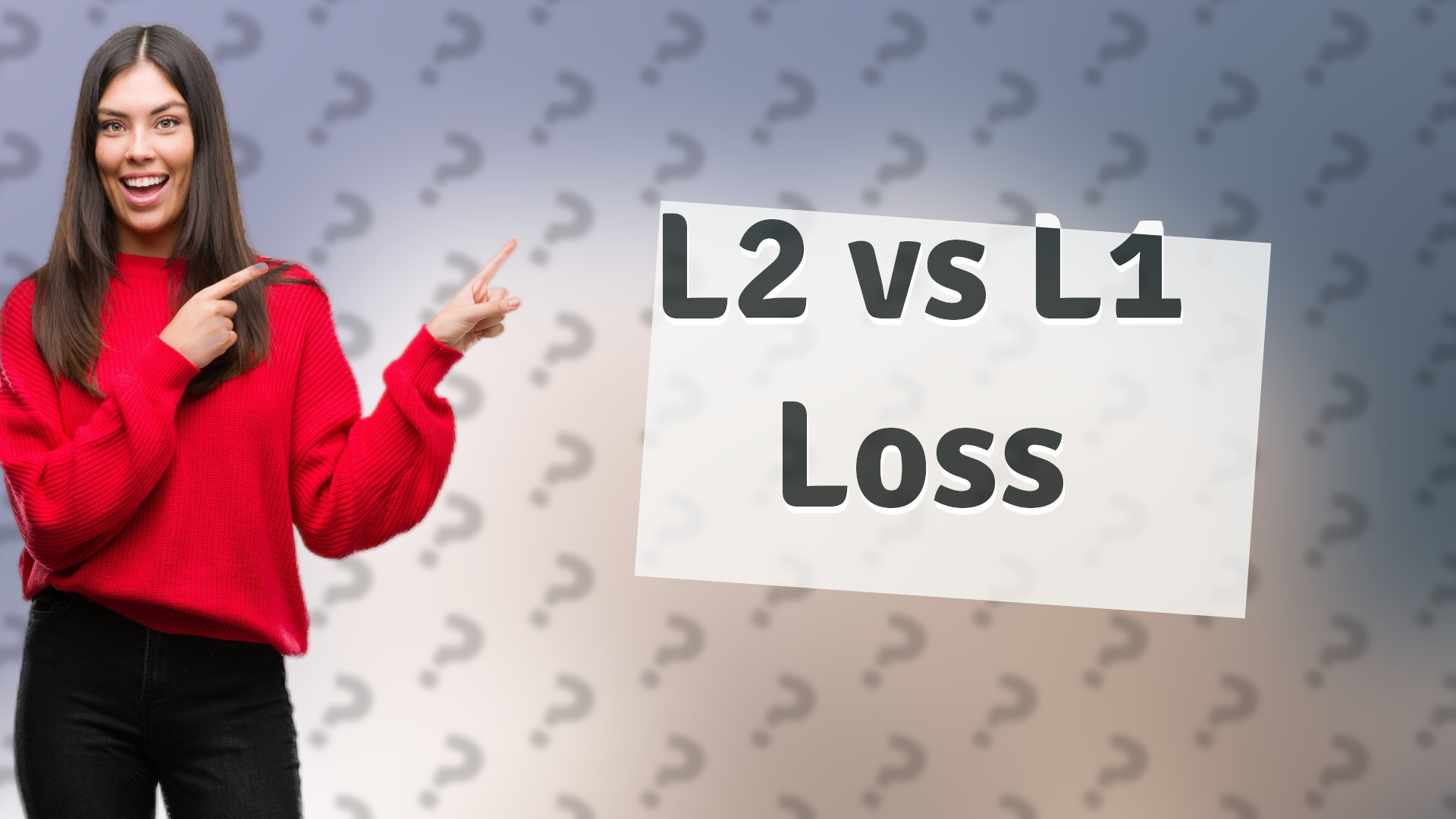 L2 vs L1 Loss