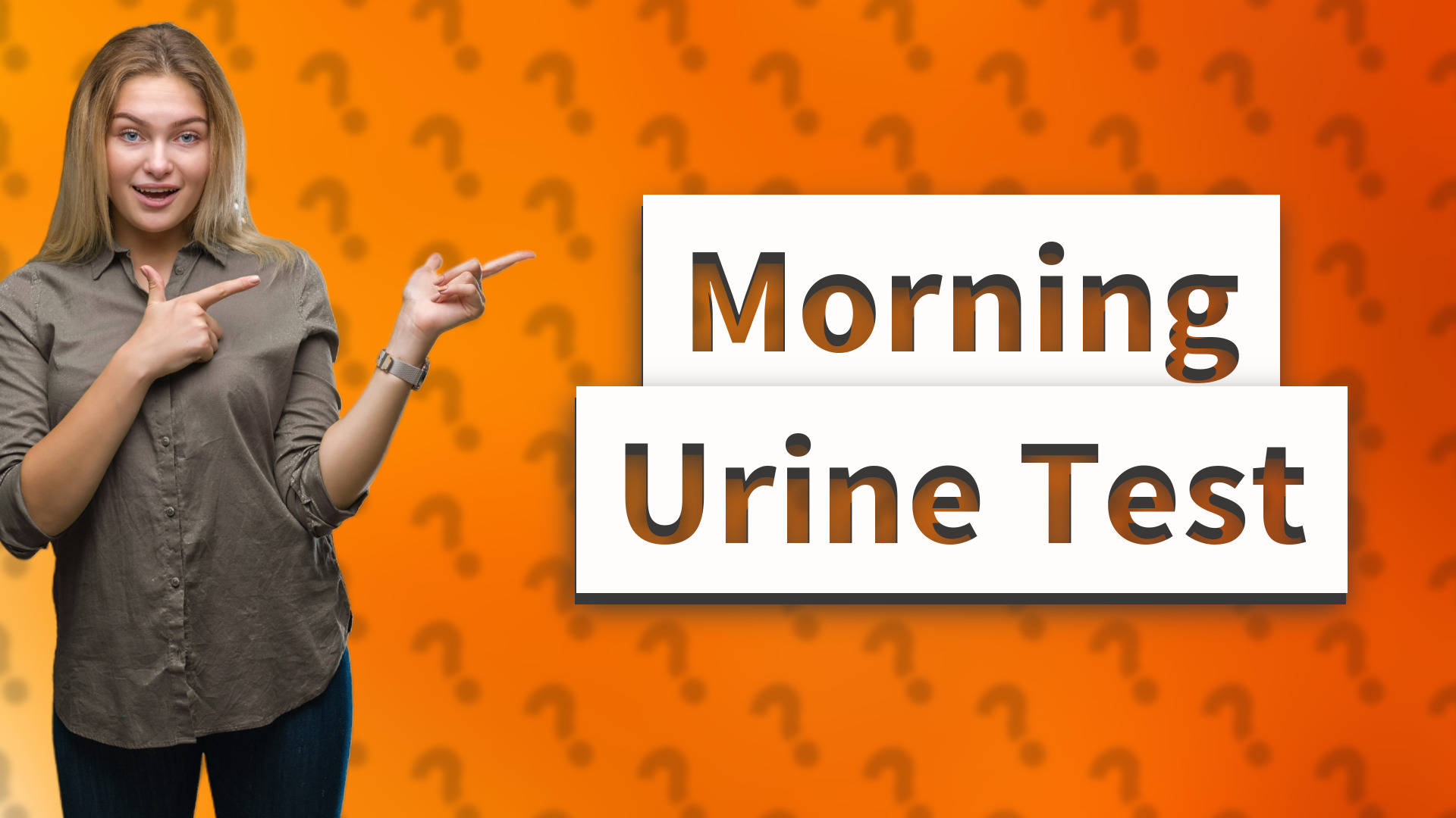 Morning Urine Test