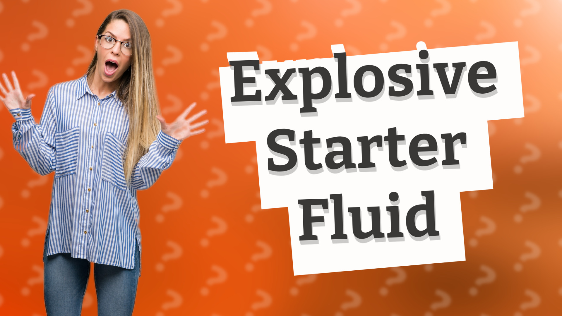 Explosive Starter Fluid
