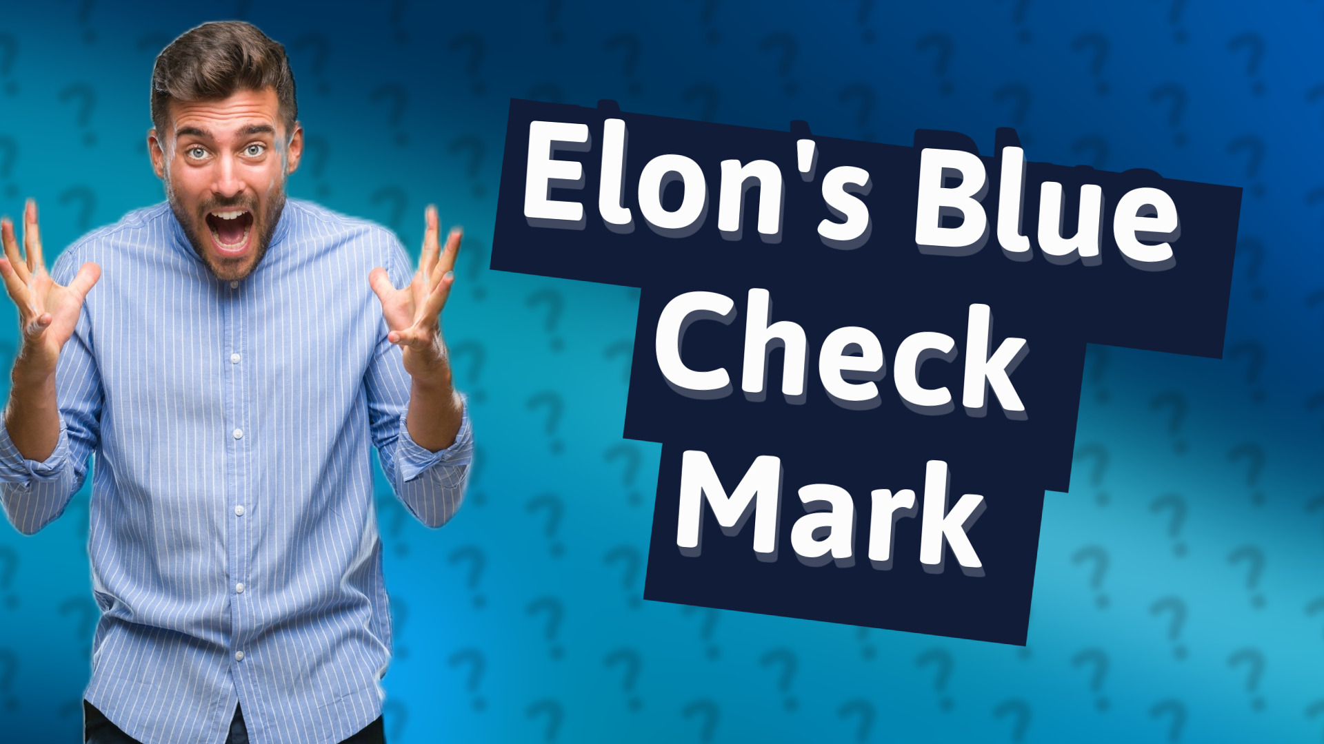 Elon's Blue Check Mark